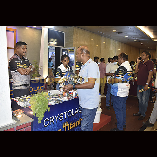 Crystolac super Titanium stall at Construct 2023 Exhibition-BMICH photo